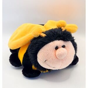 NICI Bumble Bee Plush Stuffed Animal Yellow Black Striped 6 Inch Germany